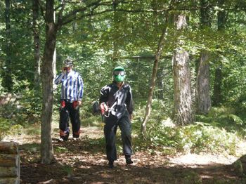 Paintball en forêt