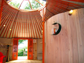 intérieur yourte
